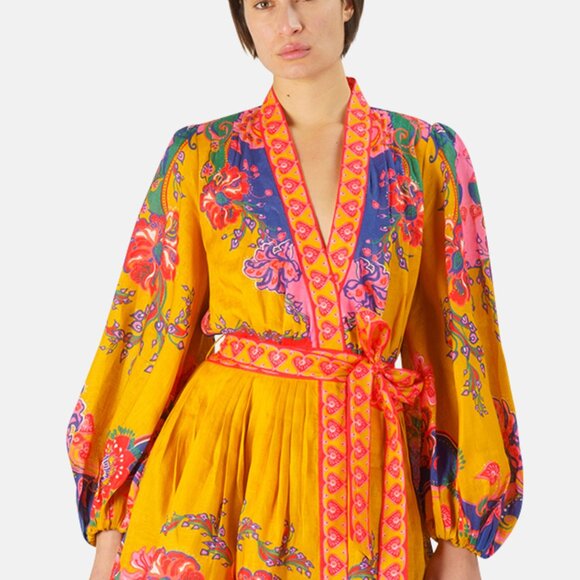 Zimmermann wrap dress AU size 3 US size 8-10 - Picture 6 of 9